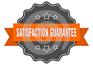 satisfaction guarantee label