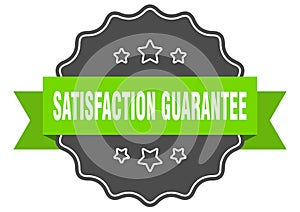 satisfaction guarantee label