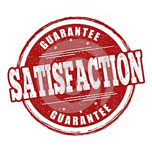 Satisfaction guarantee sign or stamp