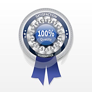 Satisfaction guarantee vector label