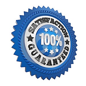 Satisfaction Guaranteed Label Isolated