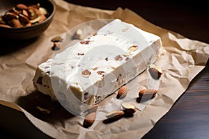 Satisfying Nutty nougat. Generate Ai