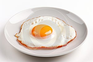 Satisfying Plate delicious fried egg breakfast. Generate Ai