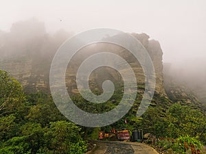 SATPURA MOUNTAIN RANGE VALLEY NEAR DHOOPGARH