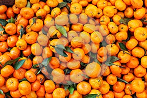 Satsuma mandarin in bulk on the market