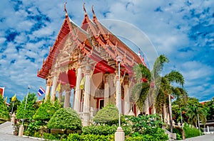 Sattahip district temple at Chonburi,Thailand