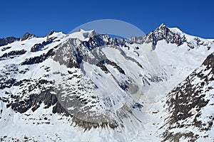 Sattelhorn and Aletschhorn