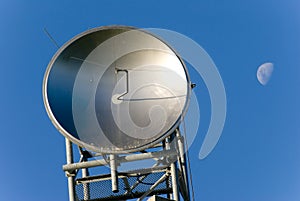 Sattelite Dish & Moon