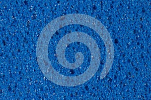 Saturated blue ethylene vinyl acetate EVA texture with contrast uneven surface.