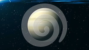 Saturn animation background. 3d rendering