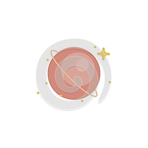 Saturn colored icon. Element of space illustration. Signs and symbols icon can be used for web, logo, mobile app, UI, UX