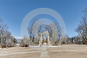 Saturn fountain at La Granja Palace, Spain photo
