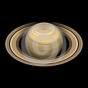 Saturn icon, isometric style