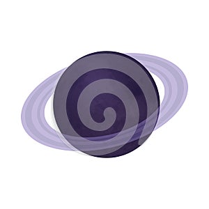 Saturn Isometric Icon