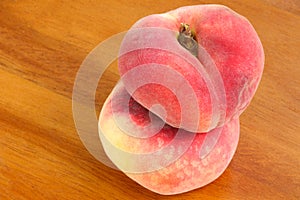 Saturn Peaches, known as flat Donut peach