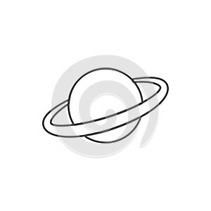 Saturn planet icon. Element of web for mobile concept and web apps icon. Thin line icon for website design and development, app