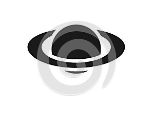 saturn planet  icon illustration