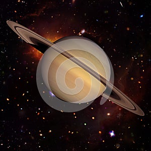 Saturn, solar system. The elements of this image furnished by NASA