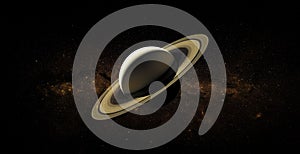 Saturn on space background. Elements of this image furnished by NASA