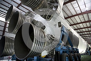 Saturn V moon rocket in Houston
