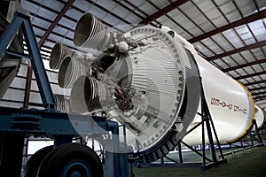 Saturn V moon rocket in Houston