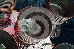 Saturn V Rocket Engine in Kennedy Space Center, Florida