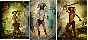 Satyr from greek mythology photo