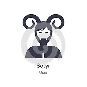satyr icon. isolated satyr icon vector illustration from user collection. editable sing symbol can be use for web site and mobile