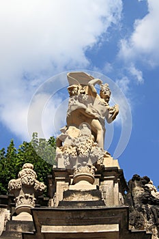 Satyr and Nymph statue