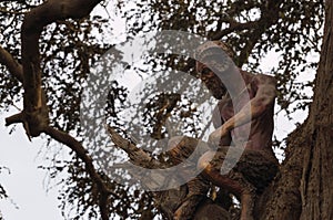 Satyr statue at Cachiche Witch Theme Park