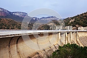 Sau Reservoir in Girona Province, Catalonia, Spain