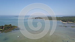 Sauble beach provincial park. Aerial view of the lake Huron