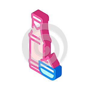 sauce canned food isometric icon vector illustration