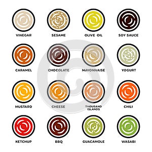 Sauce icon set