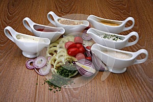 Sauces for various dishes photo
