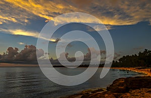 Saud Beach at Sunset in Pagudpud Philippines photo