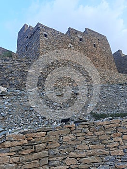 Saudi Arabia, Al-Baha, the ancient heritage village of Thee Ain( Zee Ain), houses, mosques, towers and forts