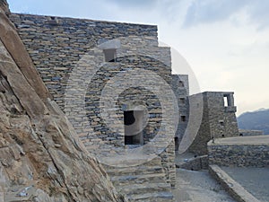 Saudi Arabia, Al-Baha, the ancient heritage village of Thee Ain( Zee Ain), houses, mosques, towers and forts