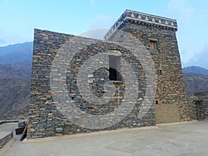 Saudi Arabia, Al-Baha, the ancient heritage village of Thee Ain( Zee Ain), houses, mosques, towers and forts