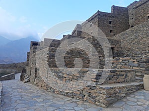 Saudi Arabia, Al-Baha, the ancient heritage village of Thee Ain( Zee Ain), houses, mosques, towers and forts