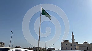 Saudi Arabia flag. National flag of Saudi Arabia