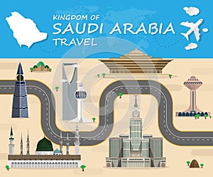 SAUDI ARABIA Landmark Global Travel And Journey Infographic