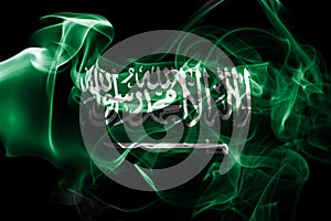 Saudi Arabia national smoke flag