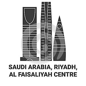 Saudi Arabia, Riyadh, Al Faisaliyah Centre travel landmark vector illustration photo