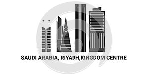 Saudi Arabia, Riyadh,Kingdom Centre, travel landmark vector illustration photo