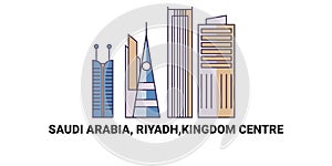 Saudi Arabia, Riyadh,Kingdom Centre, travel landmark vector illustration photo
