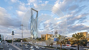 Saudi Arabia Riyadh landscape at Day - Riyadh Tower Kingdom Centre Daylight - Kingdom Tower Ã¢â¬â Riyadh Skyline - Burj Al-Mamlaka photo