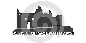 Saudi Arabia, Riyadh,Murabba Palace, travel landmark vector illustration photo