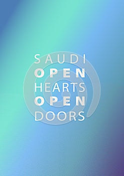 Saudi open hearts open doors