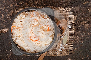 Sauerkraut with carrot